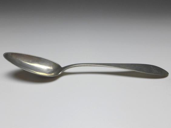 1x Suppenlöffel, Löffel, 19. Jh., Silber, Proll, L: 22,7 cm