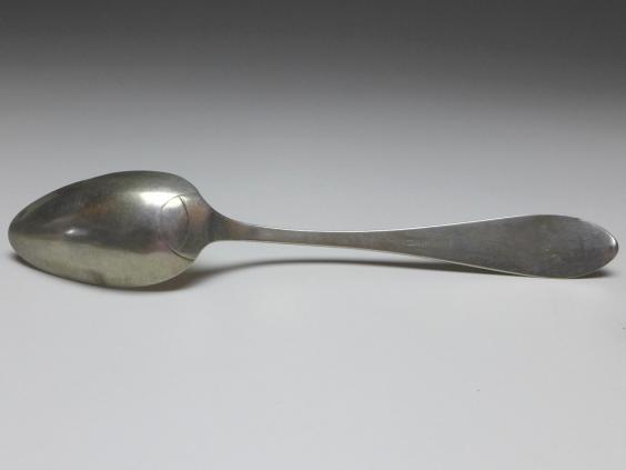 1x Suppenlöffel, Löffel, 19. Jh., Silber, Proll, L: 22,7 cm