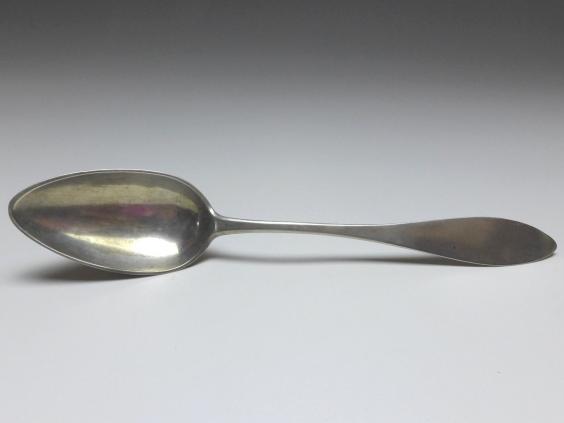 1x Suppenlöffel, Löffel, 19. Jh., 13 Lot | 812,5er Silber, Tempel, L: 22 cm
