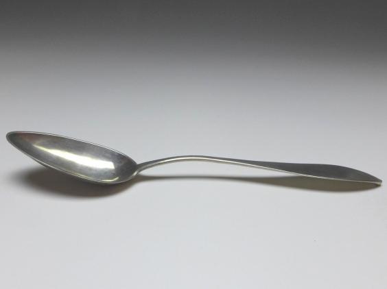 1x Suppenlöffel, Löffel, 19. Jh., 13 Lot | 812,5er Silber, Tempel, L: 22 cm