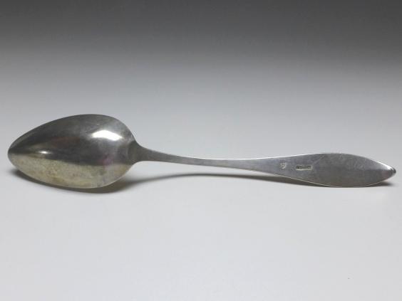 1x Suppenlöffel, Löffel, 19. Jh., 13 Lot | 812,5er Silber, Tempel, L: 22 cm