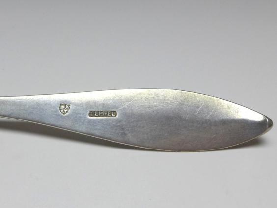 1x Suppenlöffel, Löffel, 19. Jh., 13 Lot | 812,5er Silber, Tempel, L: 22 cm