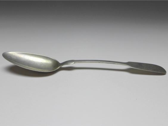 1x Suppenlöffel, Löffel, 19. Jh., 800er Silber, Carl Heintze, L: 22 cm