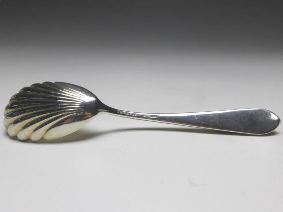 Zuckerlöffel, Löffel, Dekor Rosen, 925er Sterling Silber, S. Kirk & Son, USA, L: 16 cm