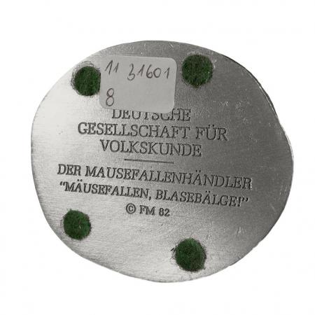 Zinnfigur Der Mausefallenhändler - Mausefallen, Blasbälge, H: 10,5 cm