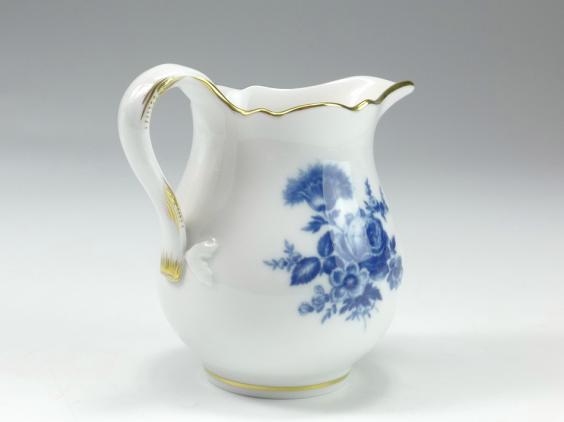 Gießer, Meissen, Bukett mit Rose, Aquatinta schieferblau, V: 0,12 l.