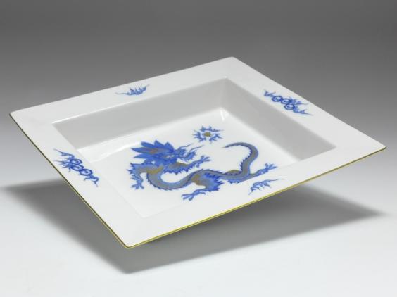 Vide-poche, Meissen, Mingdrache, Aquatinta, 21 x 19 cm