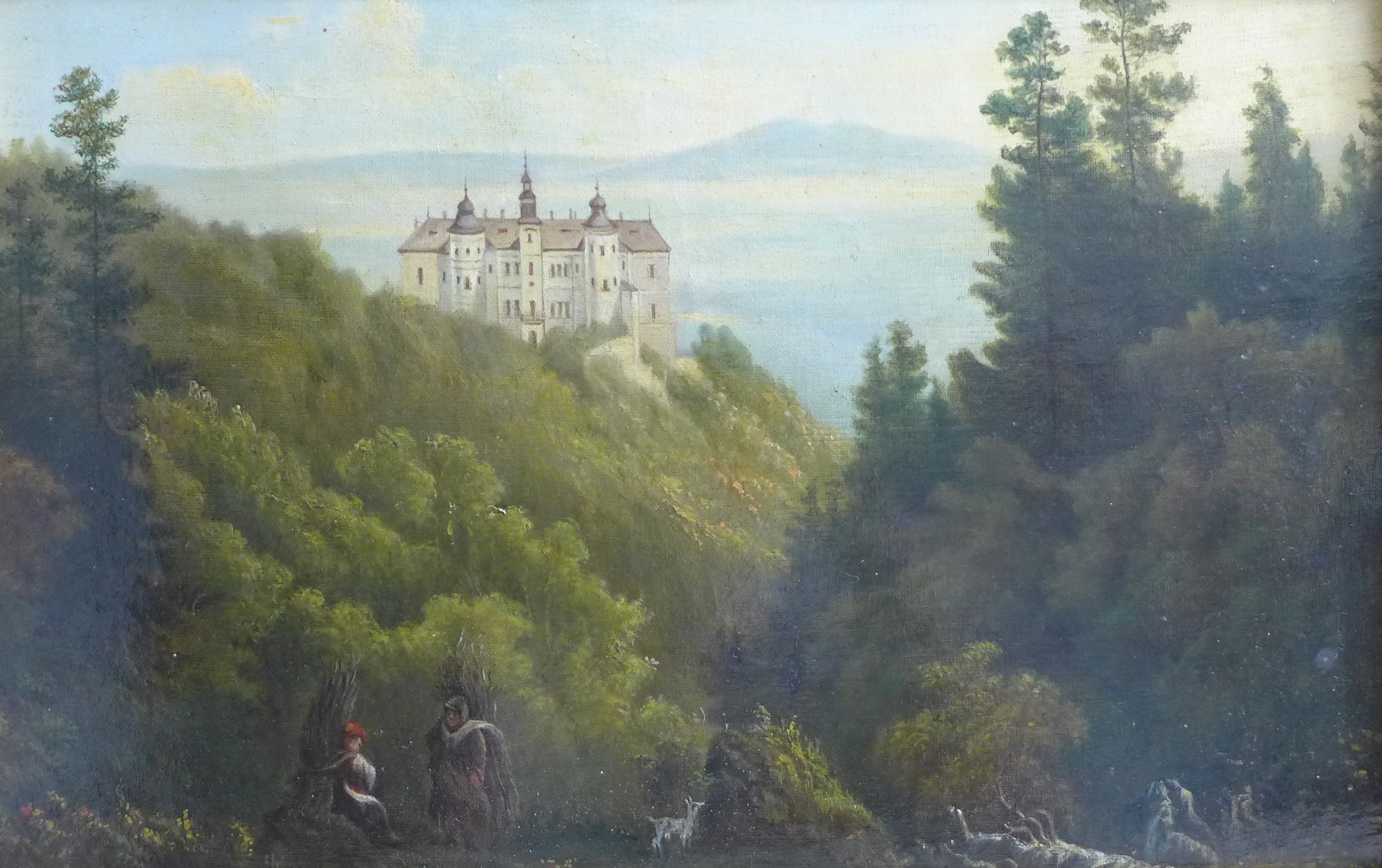 Öl Bild von Schloss