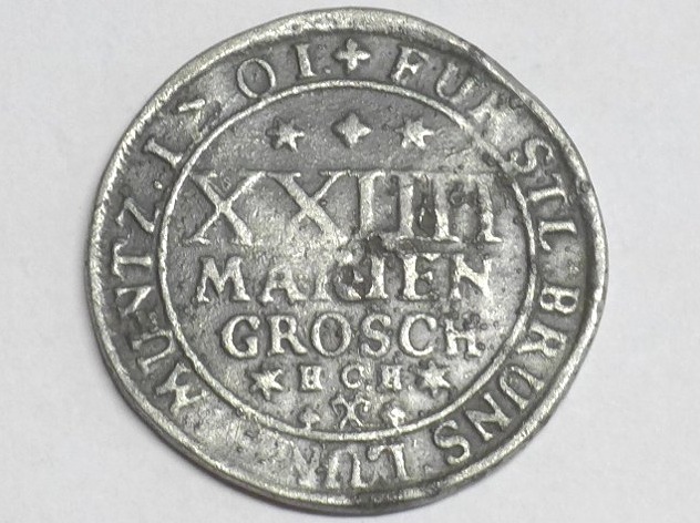 Munze 24 Mariengroschen 1701 Braunschweig Luneburg Rudolf August