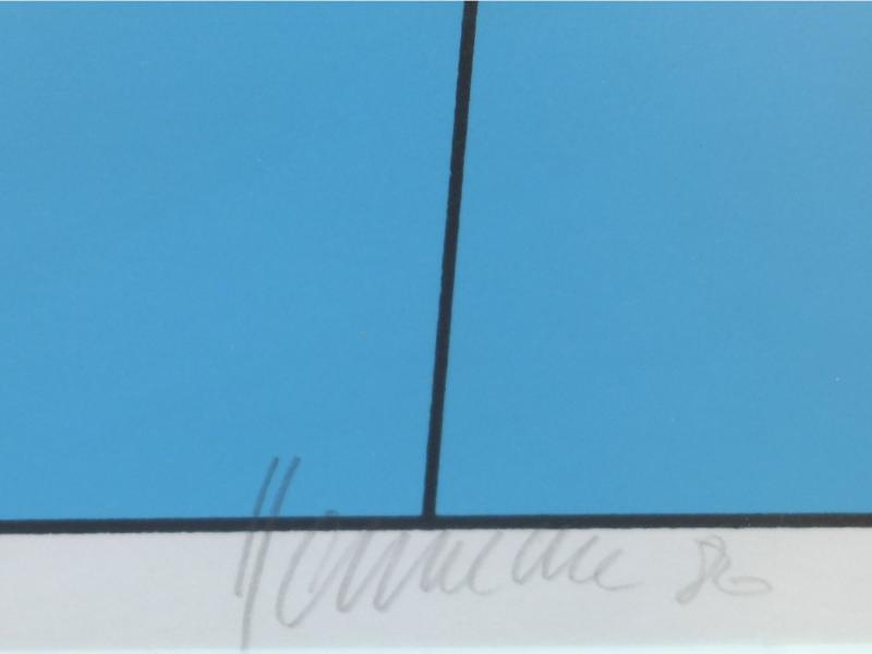 Serigraphie: Hennecke, Kurt, Windharfe, num. 102/300, 50 x 50 cm