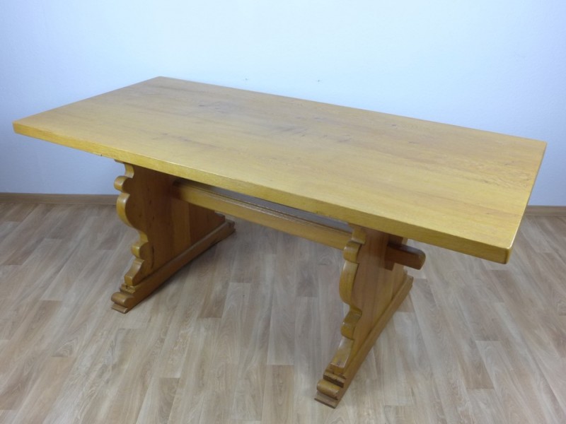 großer Tisch, Esstisch, Wangentisch, Eiche, 181 x 85 x 76 cm