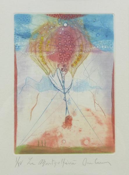 Carcan, René: Radierung La montgolfière I/XV, 1991