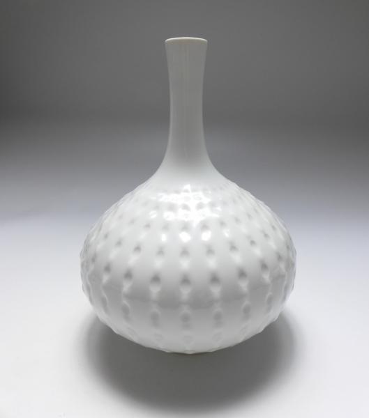 Vase, Meissen, weiß, H: 25 cm