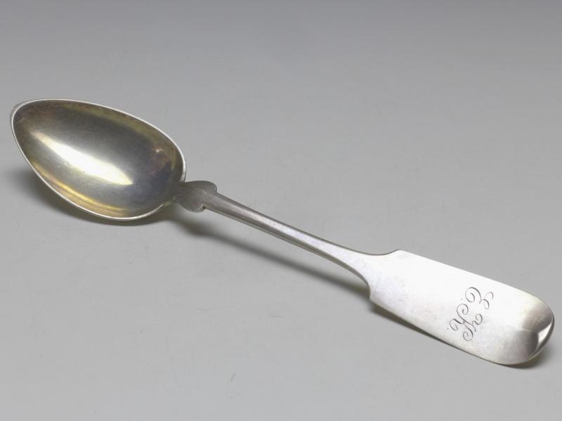 6x Löffel, Kumpe, Kassel, 19. Jh., Königsspaten, 800er Silber, 272 g