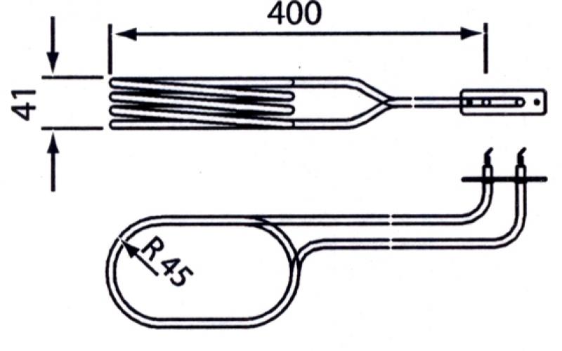 Heizstab für EOS Saunaofen Bi-O Star, Verdampfer 2000 W