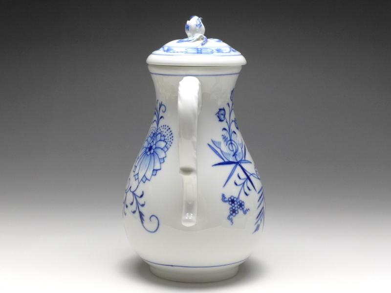 Kaffeekanne, Kanne, Meissen, 20. Jh., Zwiebelmuster, H: 23 cm, V: 1,2 l.