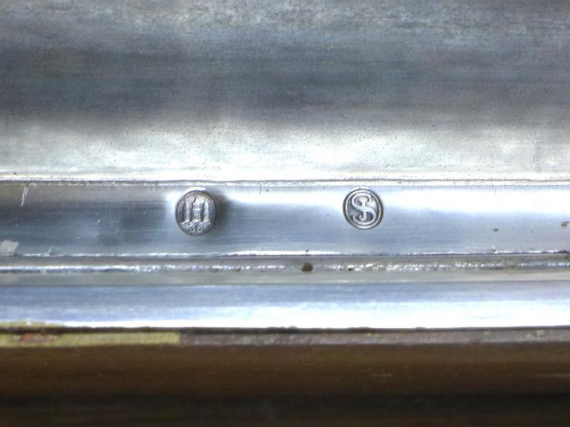 große Schatulle, Deckeldose, Dose auf 4 Füßchen, Silber, Dänemark, 18x13,5x7,5 cm