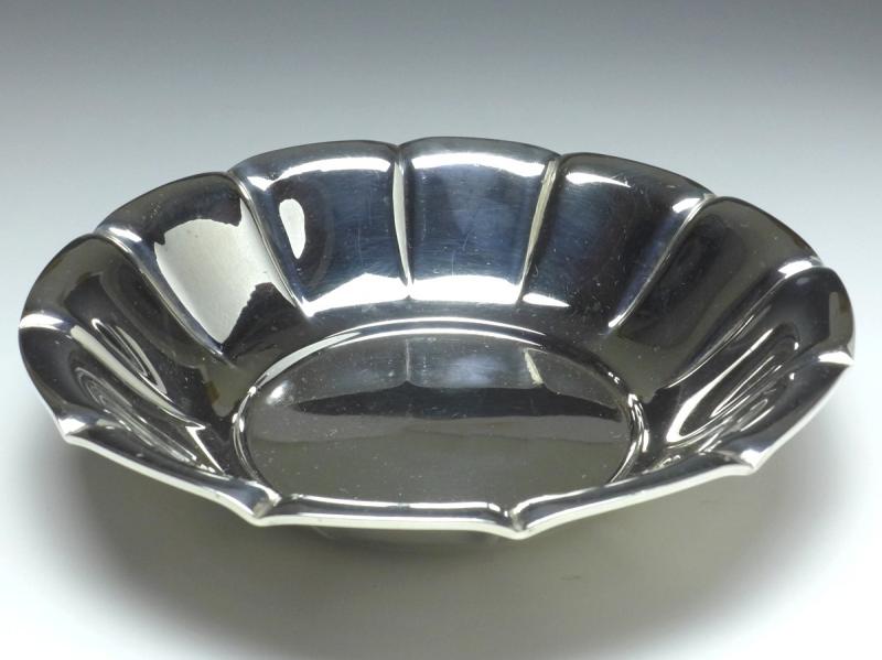 runde Schale, Gebäckschale, Dänemark, 1930, 830er Silber, D: 20,5 cm, 179 g