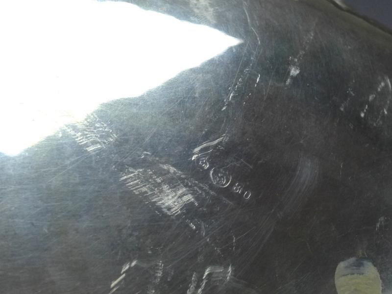 ovale Schale, Brotschale, 800er Silber, 26 x 21 cm, 329 g