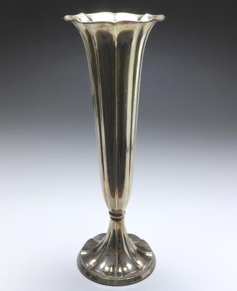 große Vase, Gottlob Kurz, Schwäbisch Gmünd, ~1900, 925er Sterling Silber, H: 32 cm, 501 g