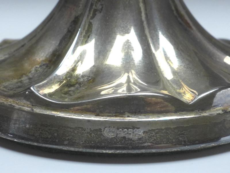 große Vase, Gottlob Kurz, Schwäbisch Gmünd, ~1900, 925er Sterling Silber, H: 32 cm, 501 g