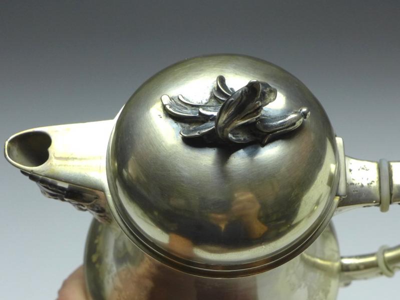 Kaffeekern 3-tlg.: Kanne, Zuckerschale, Gießer, Koch & Bergfeld, Bremen, 800er Silber, 1015 g