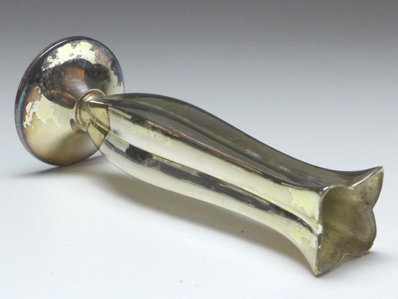 kleine Vase, Blumenvase, Tischvase, 835 Silber, H: 14 cm, 66 g