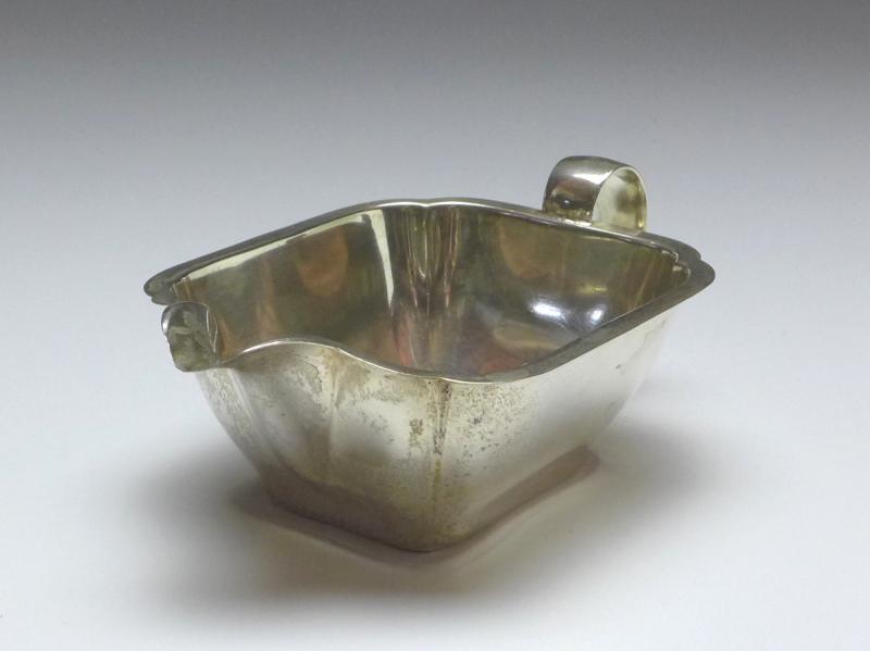 Gießer, Sauciere mit Henkel, Wilkens Bremen, 830er Silber, B: 13 cm, 92 g