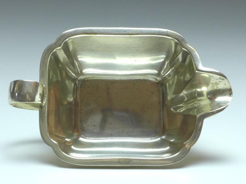 Gießer, Sauciere mit Henkel, Wilkens Bremen, 830er Silber, B: 13 cm, 92 g