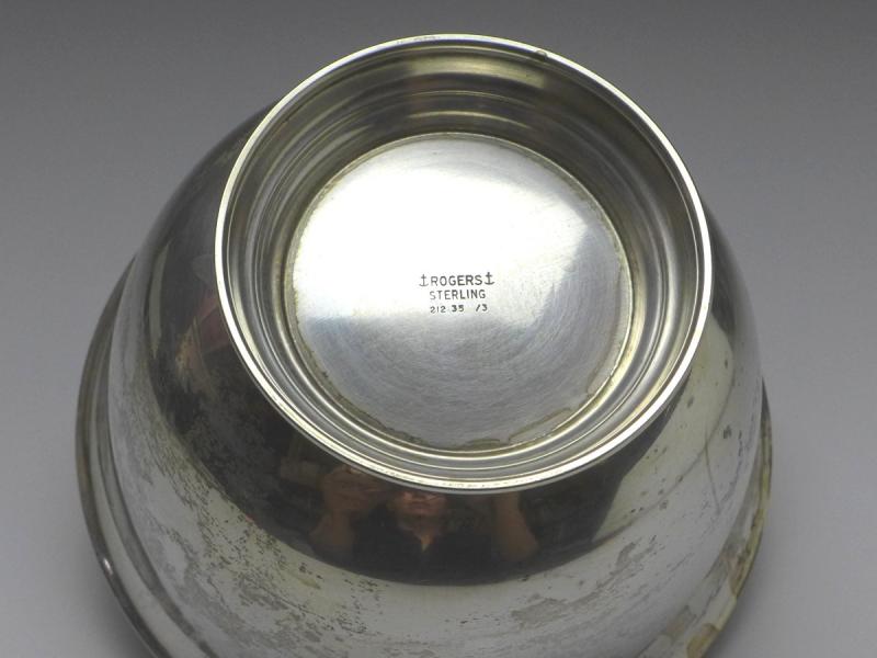 runde Schale, Rogers, 925er Silber, D: 13 cm, 139 g