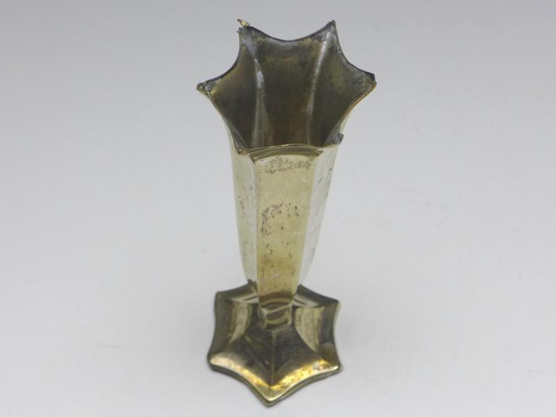 kleine Vase, Tischvase, Heinrich Mohr, Pforzheim, 800er Silber, H: 11,5 cm, 38 g