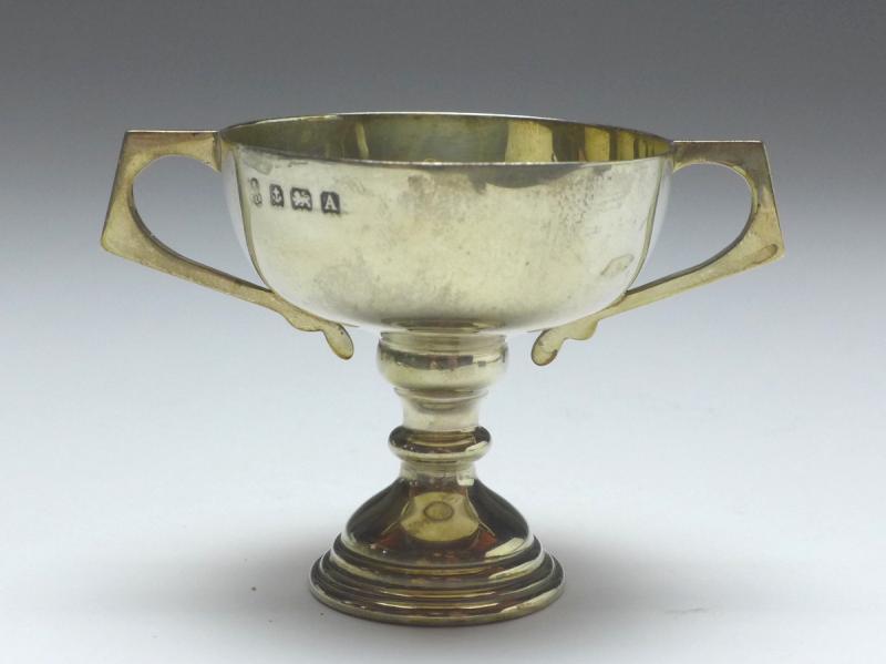 kleine Pokalschale, Martin Hall, Birmingham, 1925, 925er Sterling Silber, H: 5 cm, 27 g