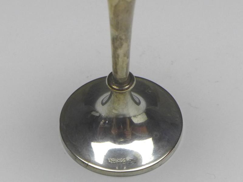 kleine Vase, WTB, Wilhelm Binder, Schwäbisch Gmünd, 800 Silber, H: 8 cm, 18 g