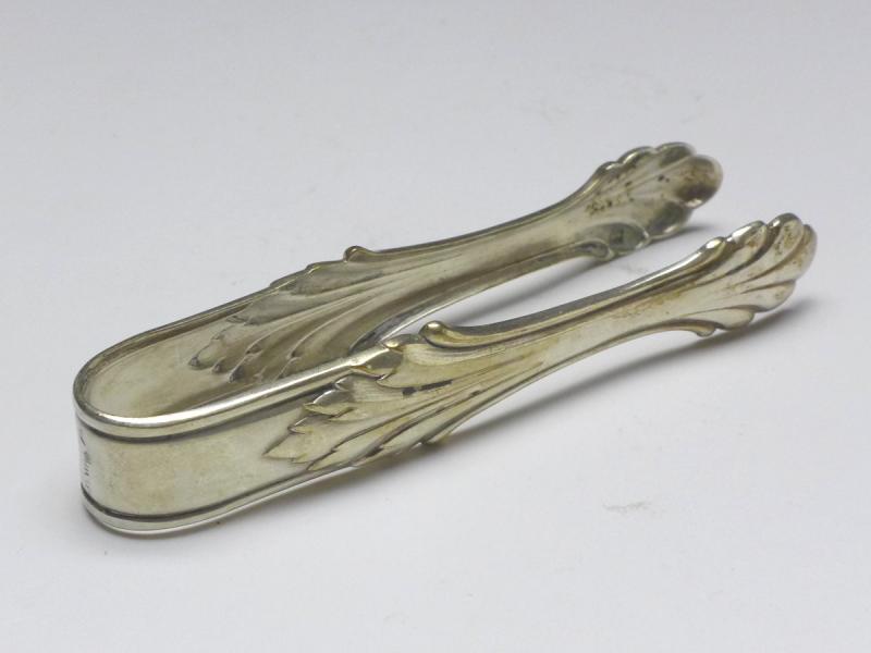 Zuckerzange, 835er Silber, L: 9,5 cm,  20 g