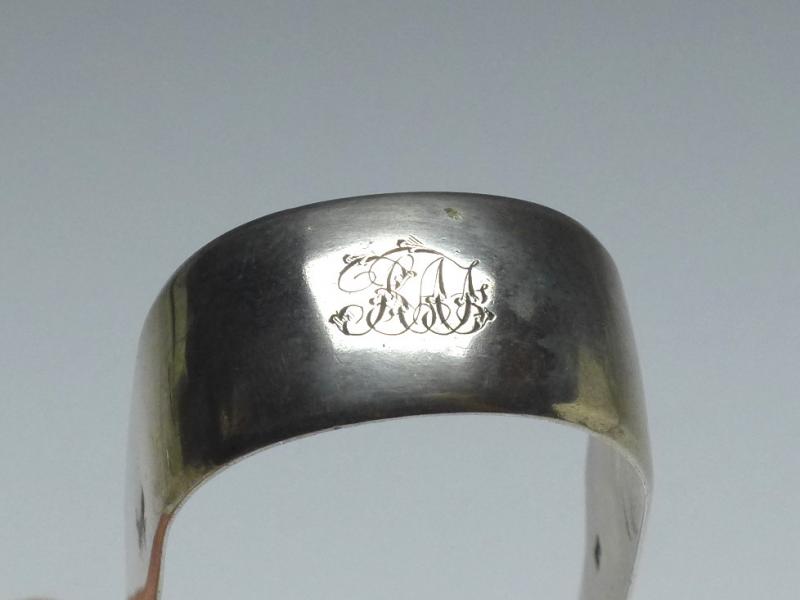 große Zuckerzange, London, 19. Jh., 925er Sterling Silber, L: 14,2 cm, 39 g