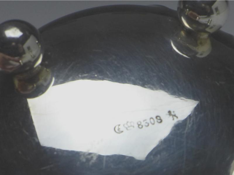 Zuckerschale, Gebr. Deyhle, Schwäbisch Gmünd, 830er Silber, D: 9 cm, 85 g
