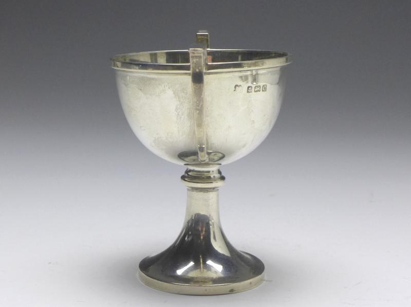 kleine Pokalschale, Martin Hall, Birmingham, 1927, 925er Sterling Silber, H: 8,5 cm, 53 g