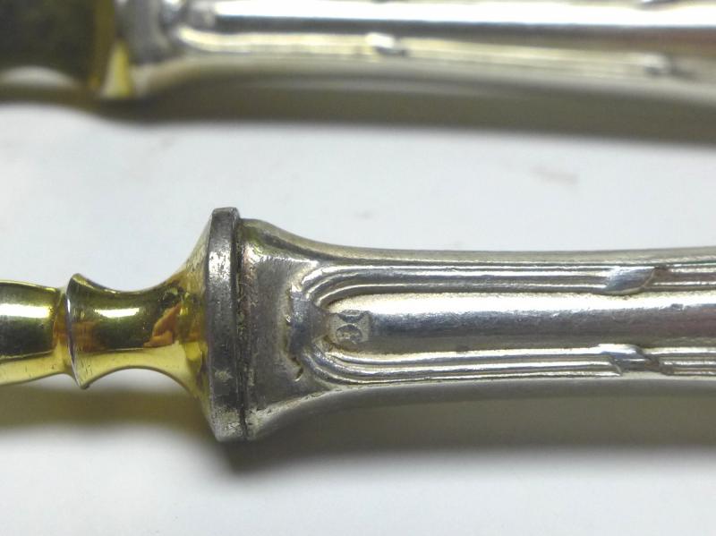 Obstbesteck 11-teilig, um 1900, Griffe 9 Lot | 562,5 Silber