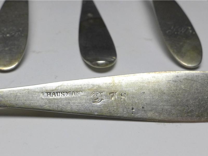 5x Löffel, Teelöffel, Kaffeelöffel, 13 Lot | 821,5er Silber, L: 15 cm