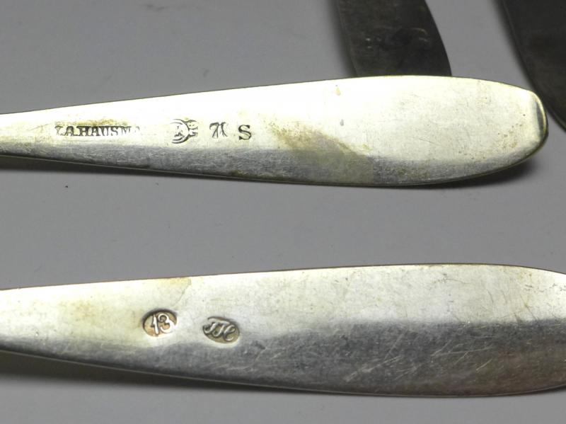 5x Löffel, Teelöffel, Kaffeelöffel, 13 Lot | 821,5er Silber, L: 15 cm