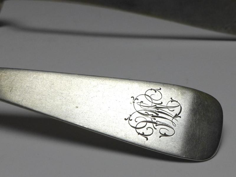 2x Suppenlöffel, Löffel, 19. Jh., M.W. Brandt, Hamburg, 12 Lot | 750 Silber, L: 22,8 cm