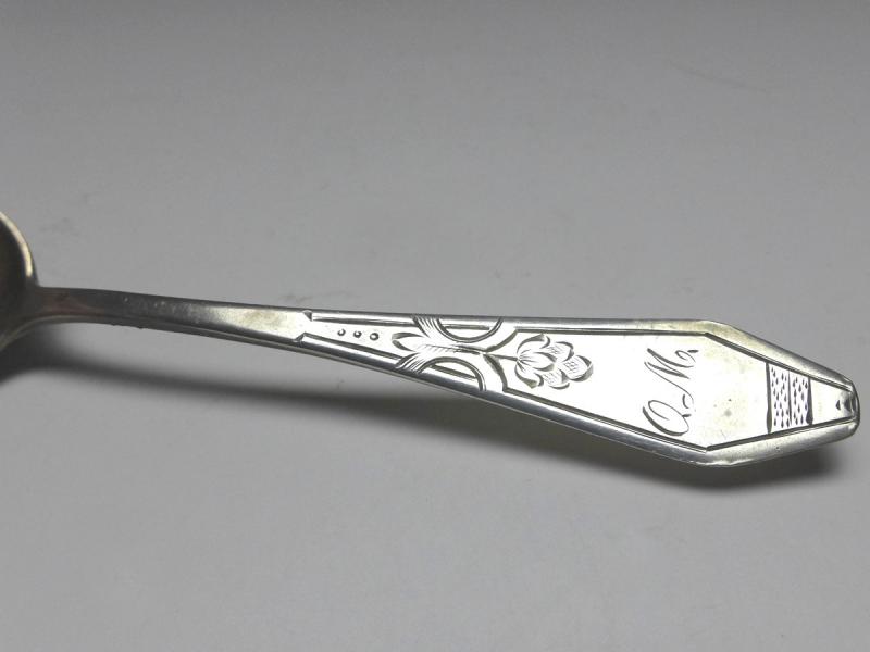 6x Löffel, Teelöffel, Kaffeelöffel, 800er Silber, L: 13 cm