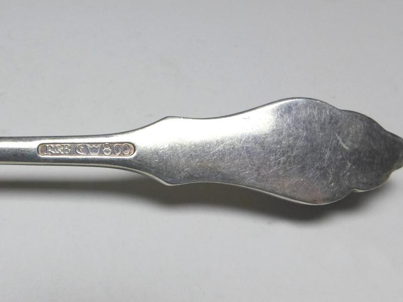 5x Mokkalöffel, Löffel, R&B, Robbe und Berking, Modell Ostfriesen, 800er Silber, L: 10,6 cm