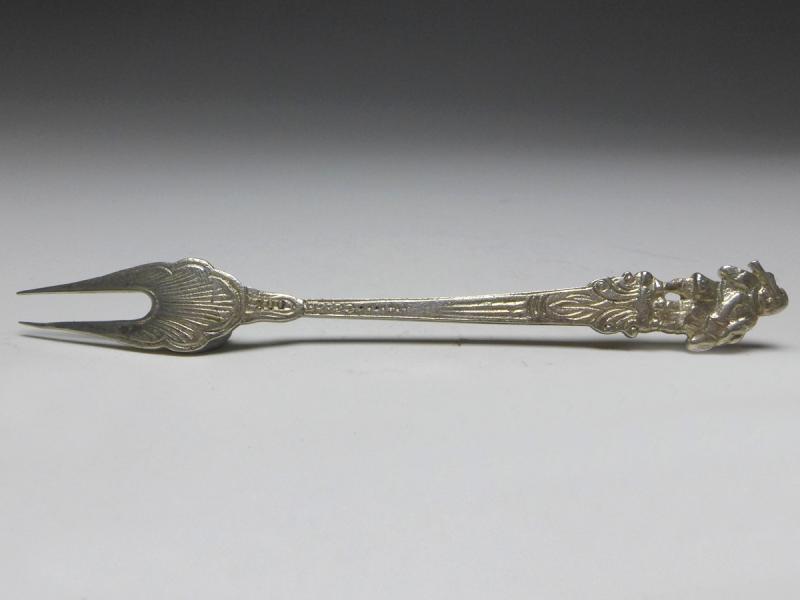 Aufschnittgabel, 800er Silber, L: 12,5 cm