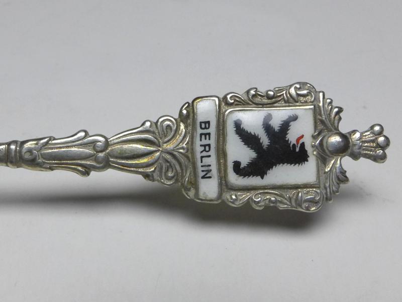 2x Mokkalöffel, 800er Silber, Berlin Bär, L: 10,5 cm