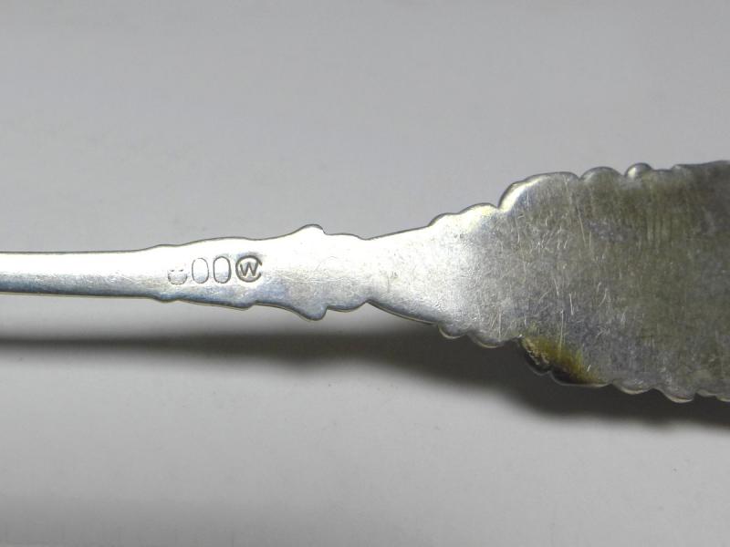 2x Mokkalöffel, 800er Silber, Berlin Bär, L: 10,5 cm