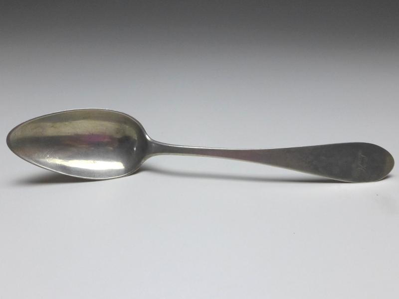 1x Suppenlöffel, Löffel, 19. Jh., Silber, Proll, L: 22,7 cm