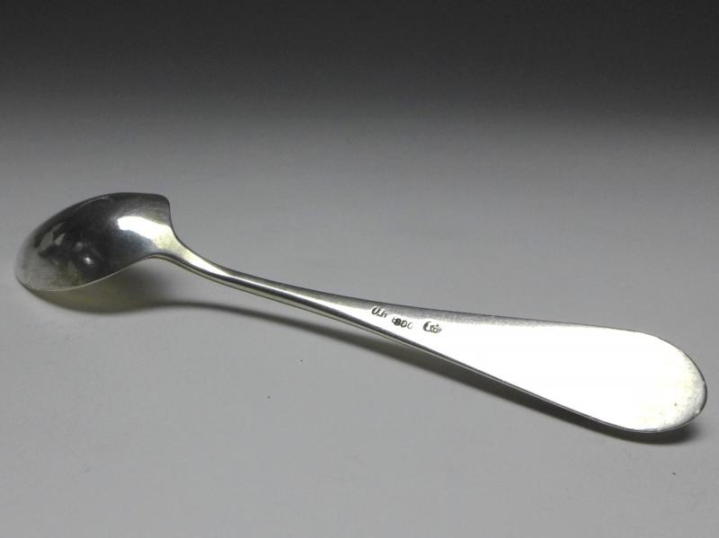 5x Löffel, Kaffeelöffel, Teelöffel, 800er Silber, O. K., L: 15 cm