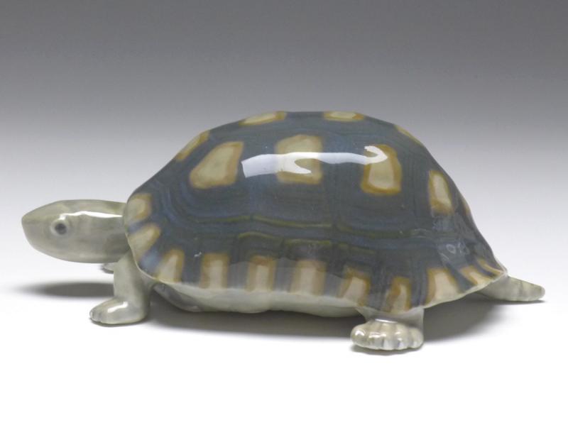 Figur Schildkröte, Royal Copenhagen, um 1923-34, Modell 552, L: 15 cm