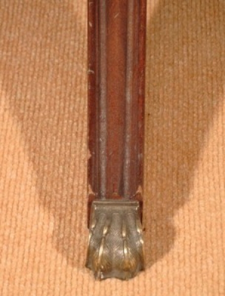 ovaler Couchtisch, Mahagoni furniert, 56,5x121,5x81,5 cm